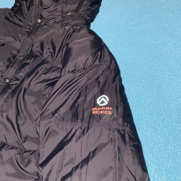 THE NORTH FACE summit series goose down warm coat with hood tiny flaw size SP - Picture 3 of 16